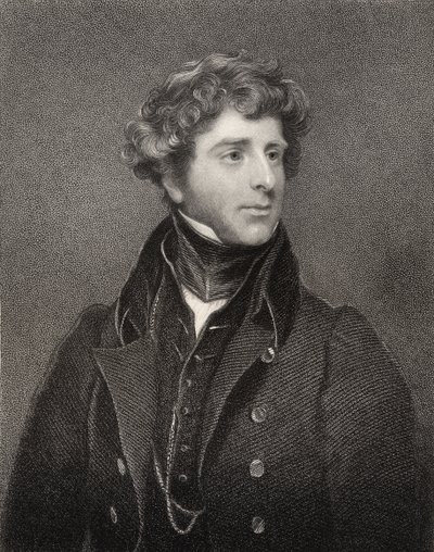 George James Agar-Ellis, 1. Baron Dover, graviert von E. Scriven (1775-1841), aus 